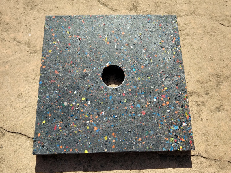 ARMORPOLYMER POLE BARRIER BASES