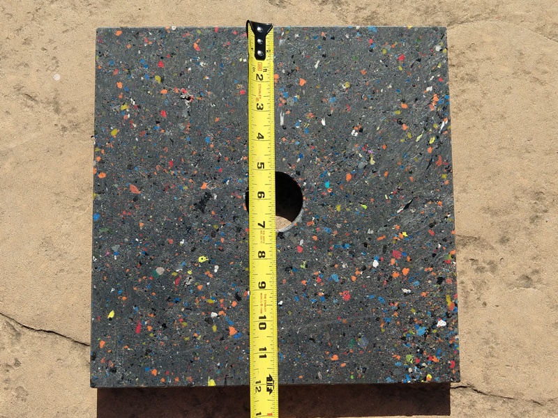 ARMORPOLYMER POLE BARRIER BASES